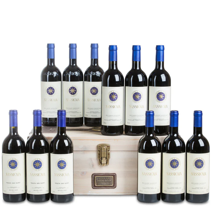 Sassicaia Jahrgangskiste, Toskana,Italien